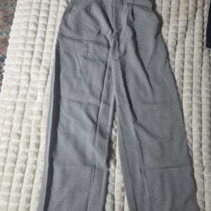 Gray Wide Leg Women's Pants And A Brown Pair 2 Pairs